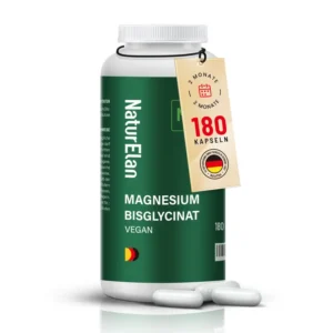 Magnesium Bisglycinat Kapseln - 180 Kapseln/Magnesium Glycinat  270 Kapseln, 300mg Magnesium pro Tagesdosis, Vegan, In Deutschland Produziert