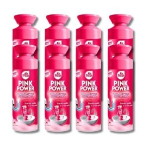Air Fresh Pink Power disgorgante Limpiador para tuberías en spray con gas universal Limpieza profunda y desatasco rápido Ideal para lavabos de cocina, lavamanos, bañeras y fregaderos Adaptable a todos los materiales No irritante y seguro